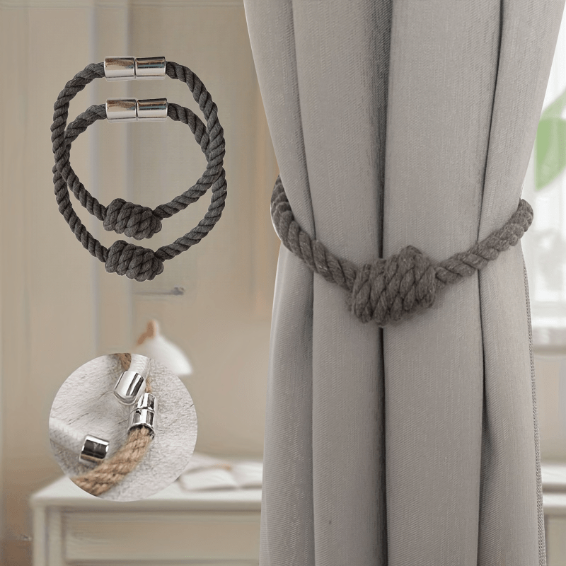 E-shop 2er-Set Wave West Wind Vorhang-Clips – Bohren nicht erforderlich, nordischer japanischer Stil, sicherer modischer Fensterdekor-Andrücker,