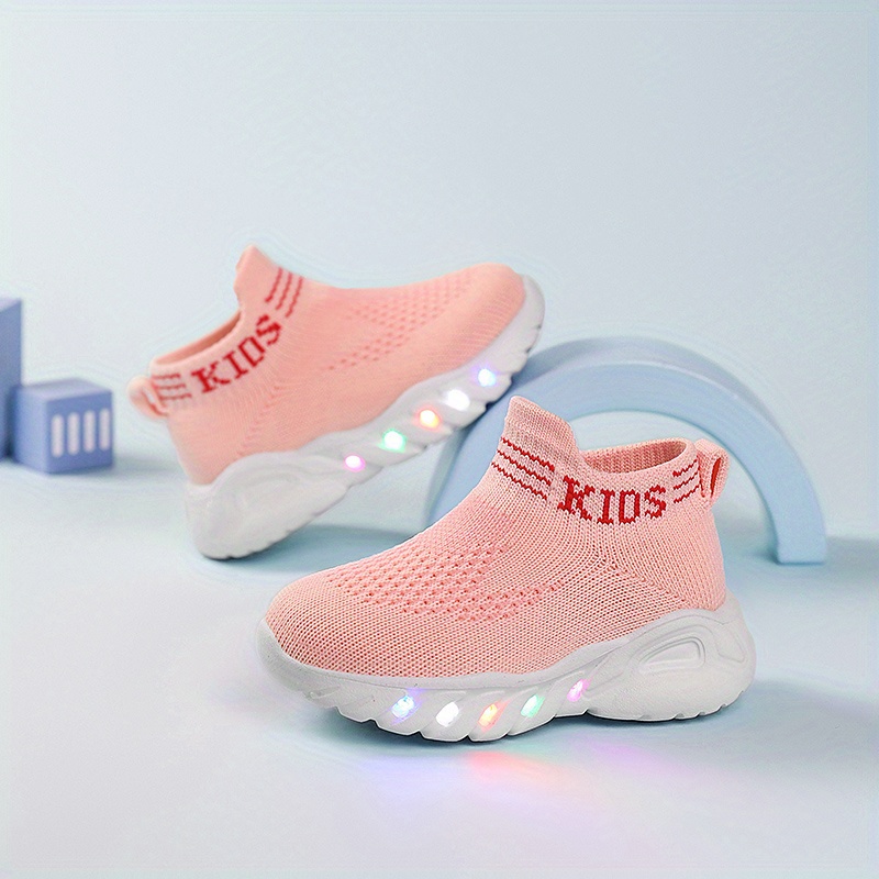 2025 new knit shoes led light Temu United Arab Emirates