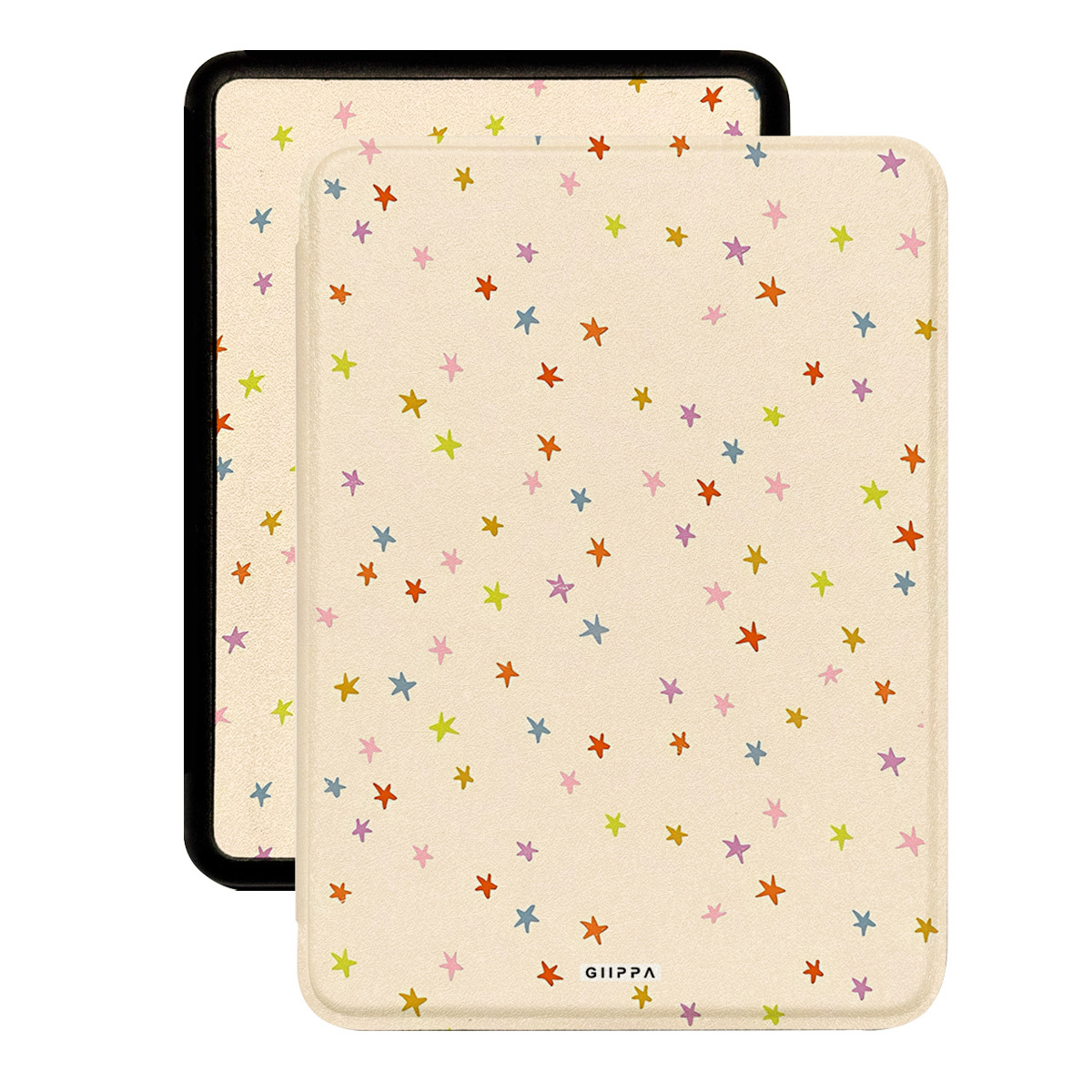 TEMU Mist Beige Slim Lightweight For Case, Book Style Black Soft Tpu, Fits 6-7" Paperwhite 10-12 Gen 2024-2025, Shockproof Cover For Colorsoft Send
