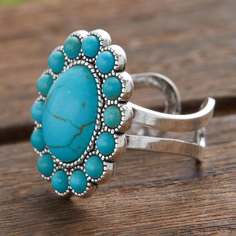TEMU Bague Bohème 1 pièce avec , Motif Fleur pour un Usage et Cadeau d'Anniversaire Parfait pour Femme
