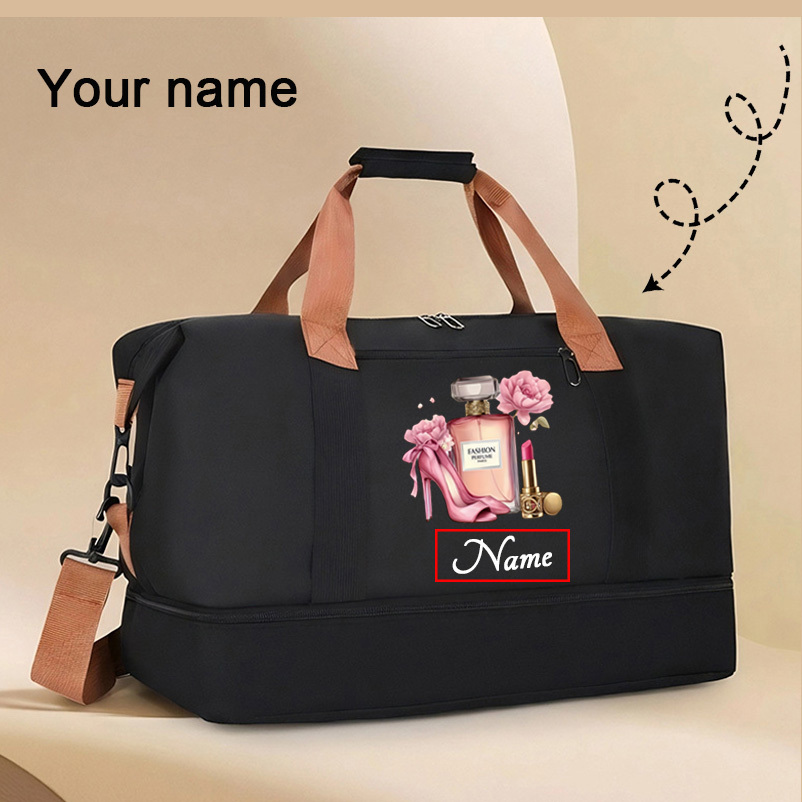 TEMU A Customizable Patterned Travel Tote, Multifunctional And Spacious, Holiday Gift That To . A Gym Tote, Suitable For Dance Practice, Short Hikes,