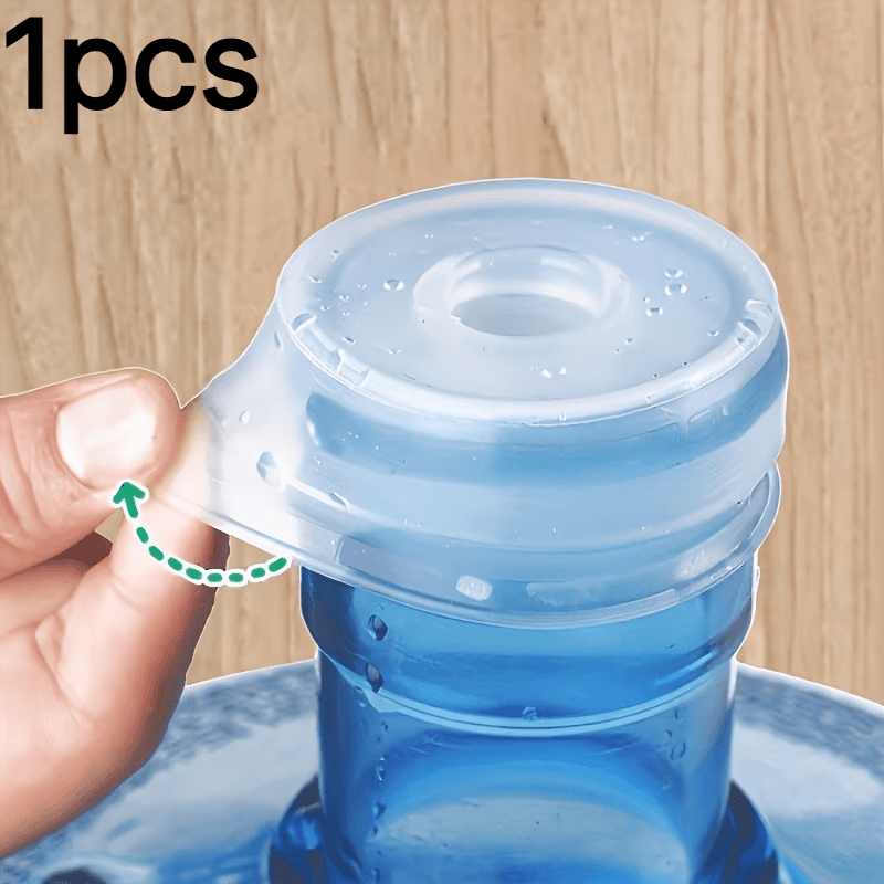 TEMU 1pc Bouteille de remplacement pour distributeur d'eau, compatible avec de 5 gallons, fentes de 53-65 mm, étanche et réutilisable, pour