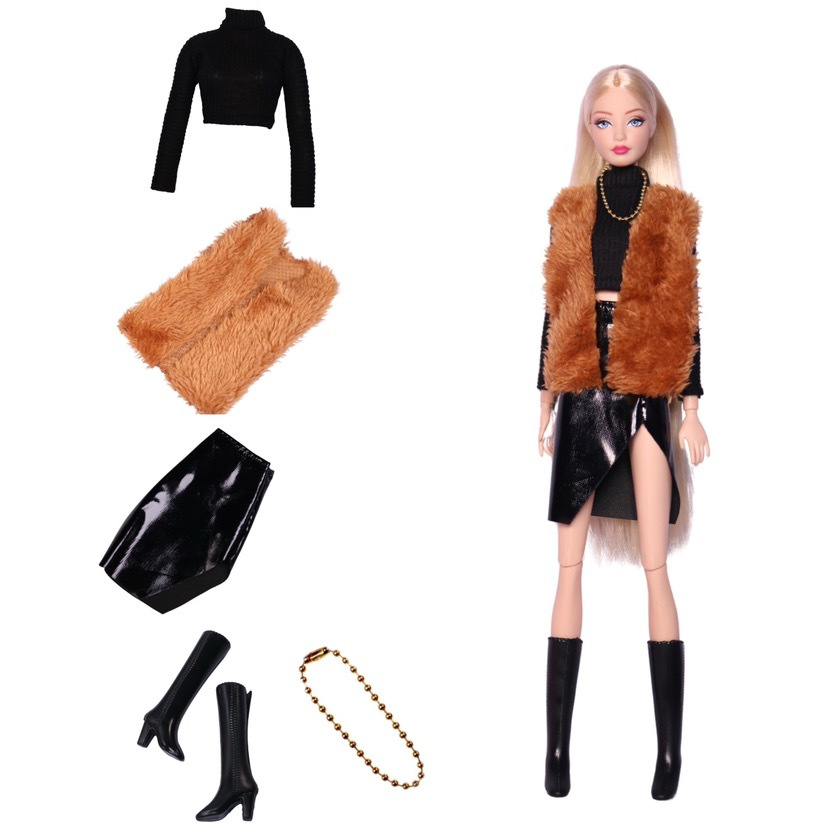 Image of 1pc Fashion Outfit Party Skirt Casual Wear Dress For 11.8 Inch Doll Clothes Additions Dressing Up Toys (not Doll)