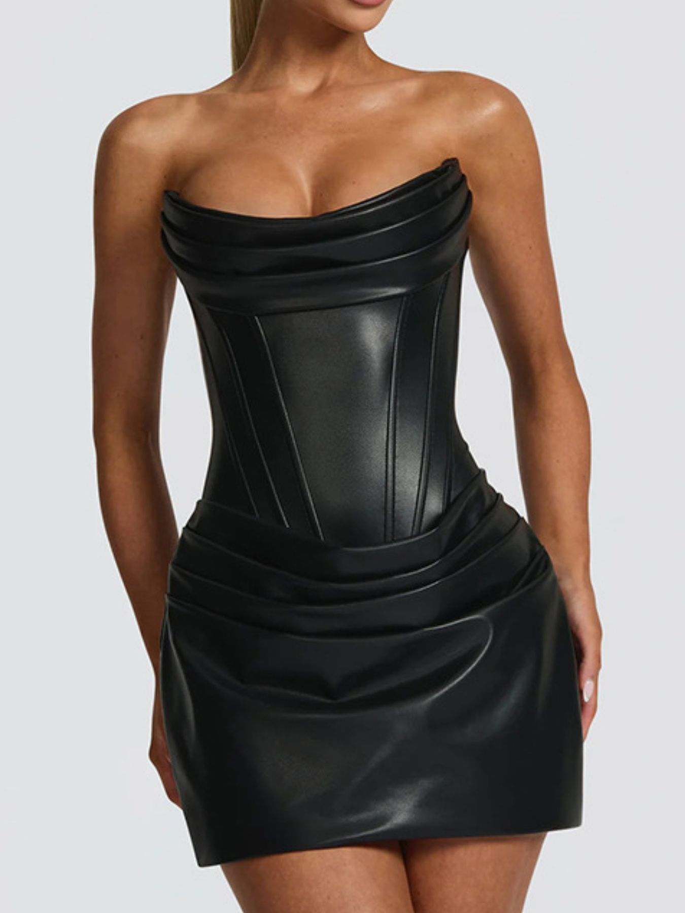 strapless corset dress sold on Temu United States