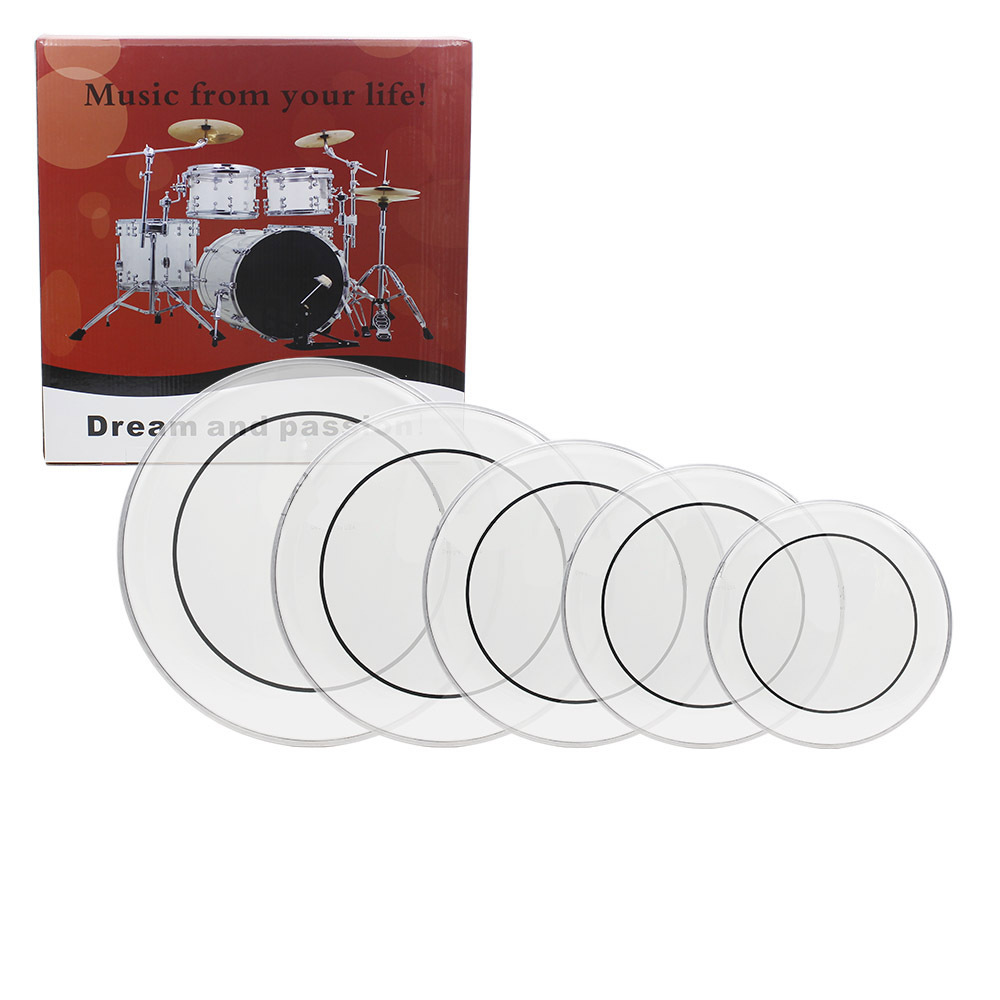 TEMU Transparent Drum Heads 22 16 14 13 12