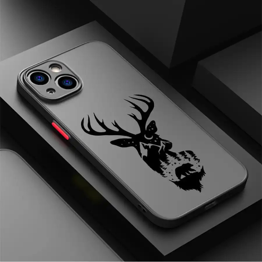 TEMU Phone Case - A Christmas Reindeer Patterned Phone Case Suitable For Series Iphone 17 Pro Max/16 Pro/15 Plus/14/13/12/11/x, Featuring A Durable
