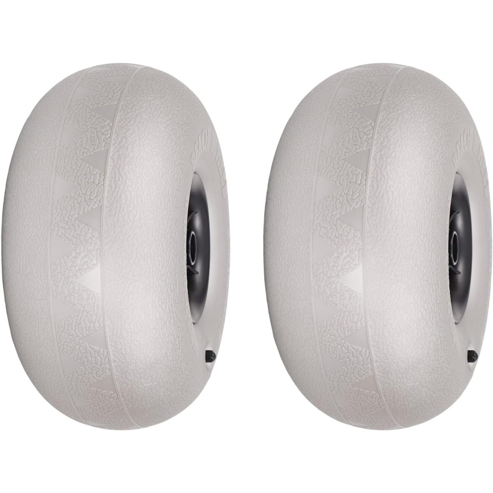 TEMU Kayak Wheels - Beach Replacement Balloon Wheels Tires 2pcs, 12" Balloon Wheels Beach Cart Tires Replacement Big Sand Wheels For , Kayak Trolley,