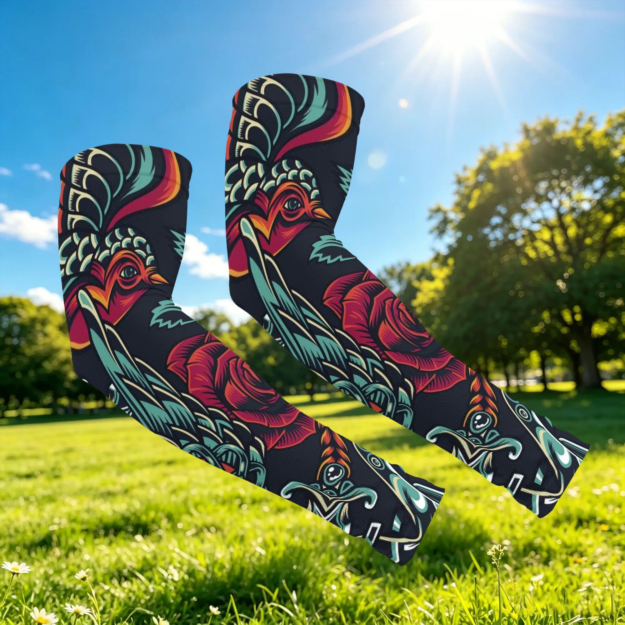 1 pair american traditional tattoo arm sleeves - Temu Cyprus