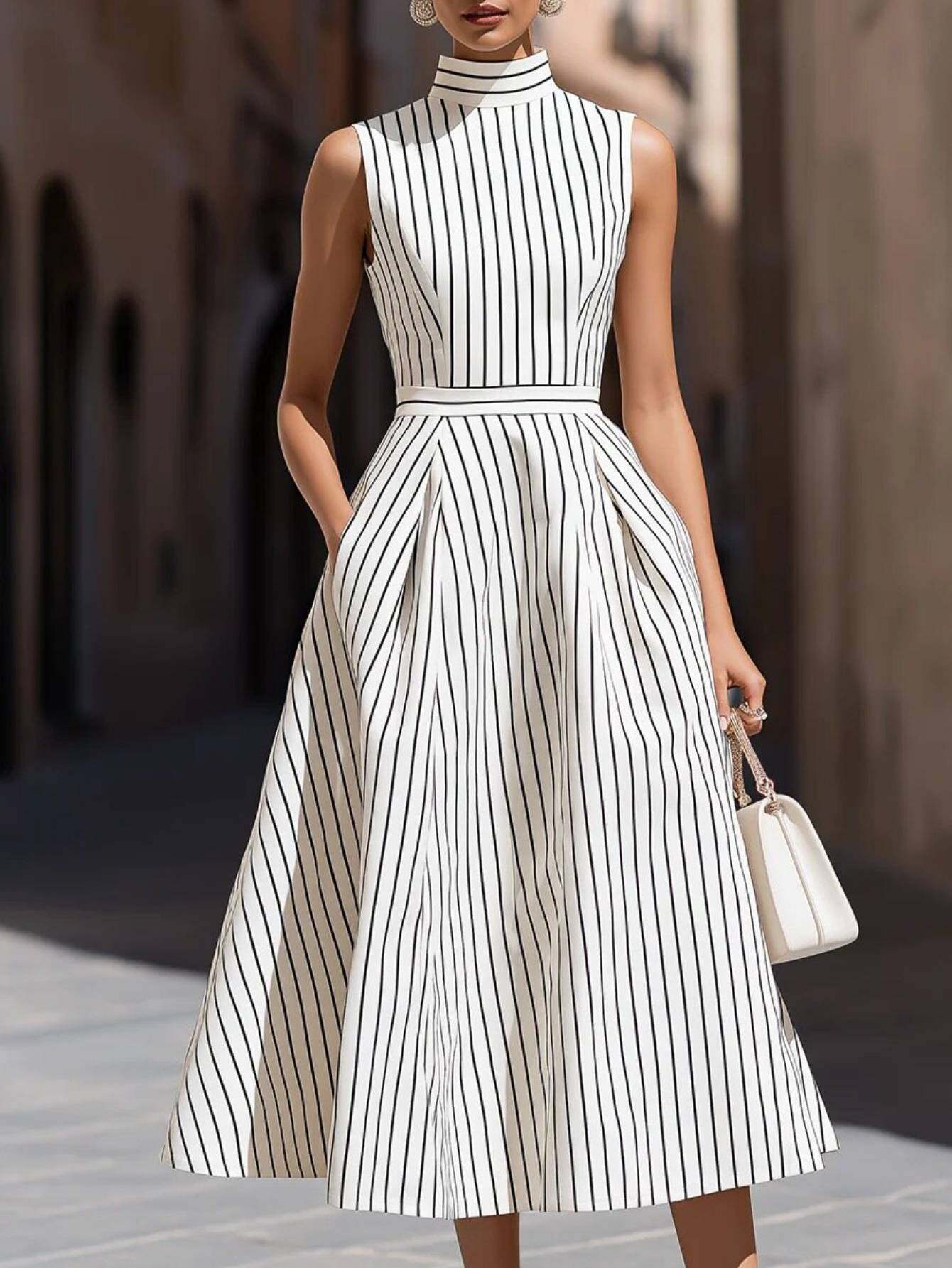 black white dress sold on Temu United States