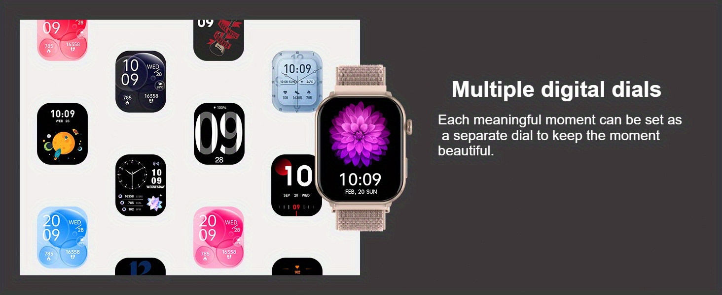 Montre Connectée Unisexe avec Assistant Vocal, Écran AMOLED 1,96 Pouces pour Fitness et Sports Extérieurs. Appels Sans Fil, Podomètre, Lampe LED, 100+ Modes d'Exercice, Batterie Haute Capacité 800mAh, Alertes Multiples Autofonctionnelles, Autonomie de 30 Jours, 2 Bracelets Inclus