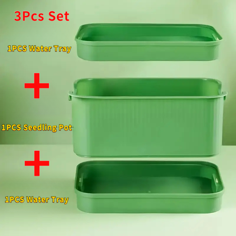 TEMU Planting Sprouts Pot Artifact Soilless Cultivation Hydroponic Tray Seedling Tray Sprout Tray Vegetable Tray Planting, Seed Sprouting Tray,