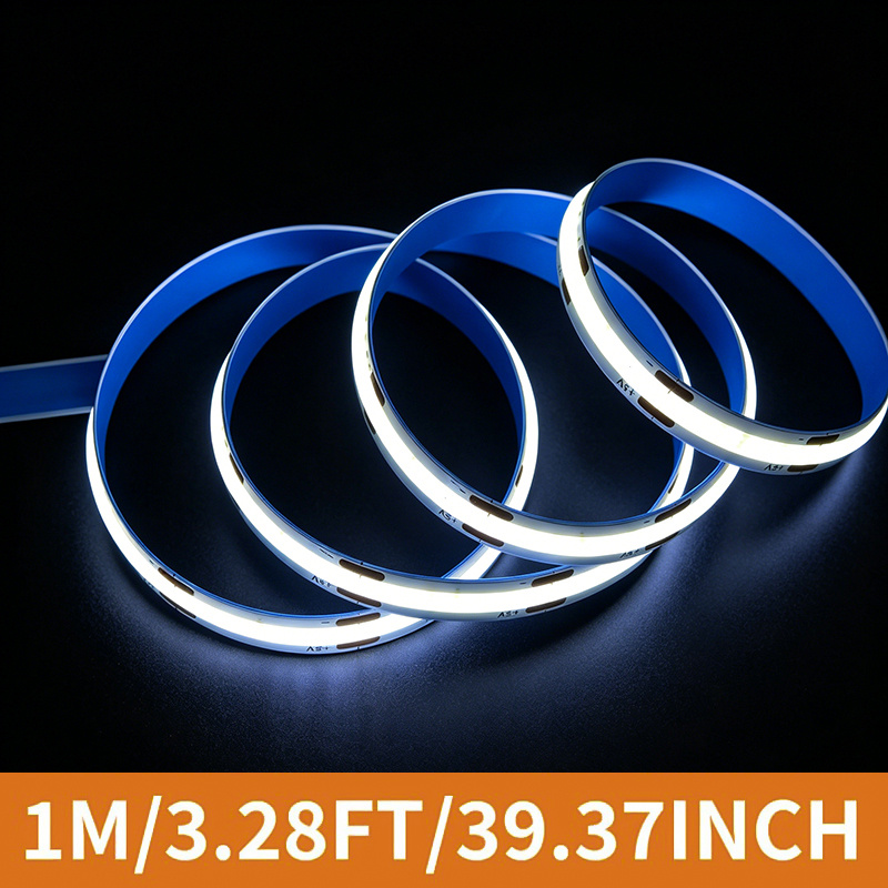 TEMU LITSHOW Tiras de Luces LED COB con de Batería, Flexibles y Dobladibles para Cocina, Armario, Retroiluminación de TV, Gabinete, Iluminación para
