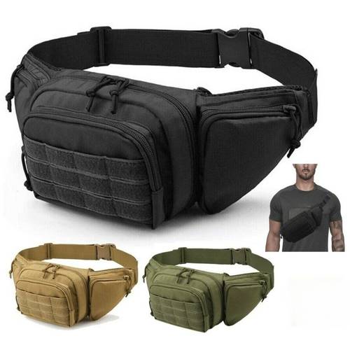 mens nanny bag outdoor waist pack edc pouch hiking hunting