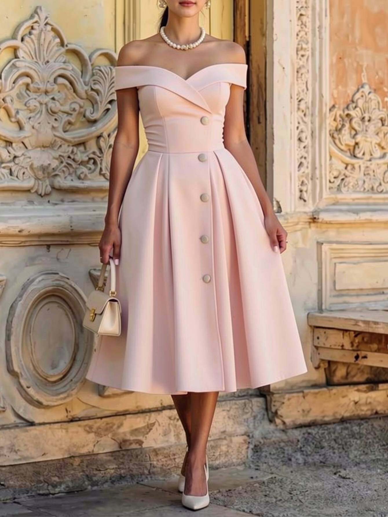 silk dress ivory Asymmetrical High-Neck Long Maxi Dress – Ivory S / Ivory