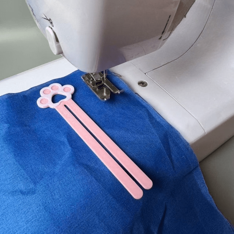 TEMU Thin Fabric Narrow Presser Foot Sewing Aid, Sewing Machine Narrow Edge Positioning Guide, Lightweight Fabric Anti-drift Stable Stitching Tool,