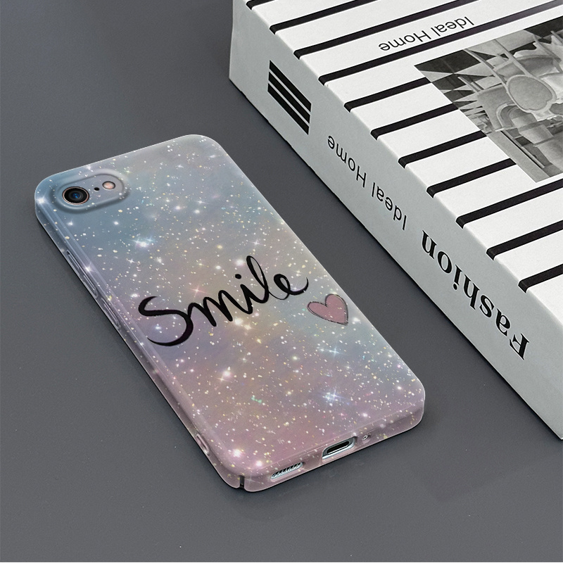 TEMU Phone Case Suitable For Iphone 5,5s,se,6,6plus,7,7plus,6splus,8plus Ultra-thin Fine-hole Shockproof And Drop-resistant Film Hard Cover Bordered