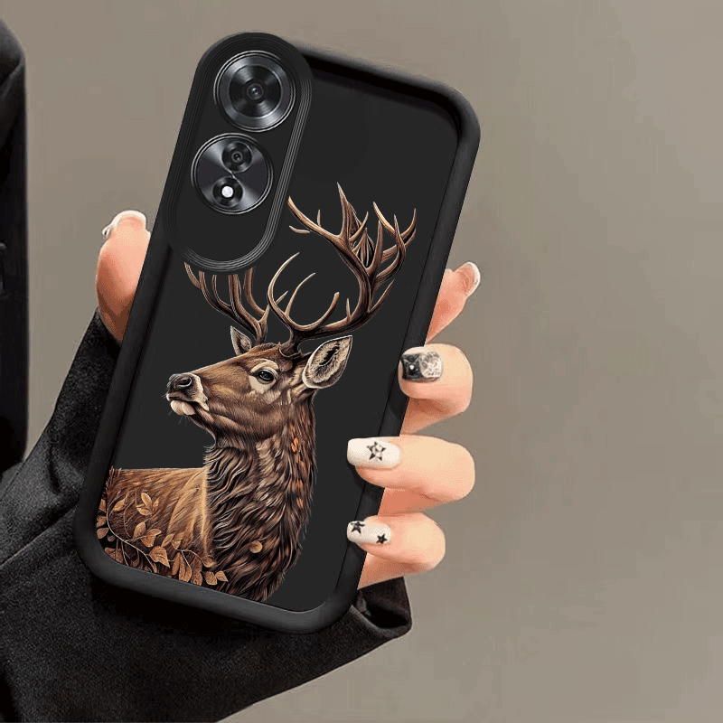 TEMU Phone Case - Deer Pattern Is Suitable For Oppo A3/a3 Pro/a3x/a5/a5 Pro/a5x/a16/a17k/a18/a20/a38/a40/a55/a57/a57s/a58/a60/a78/a79/a80/a98/reno