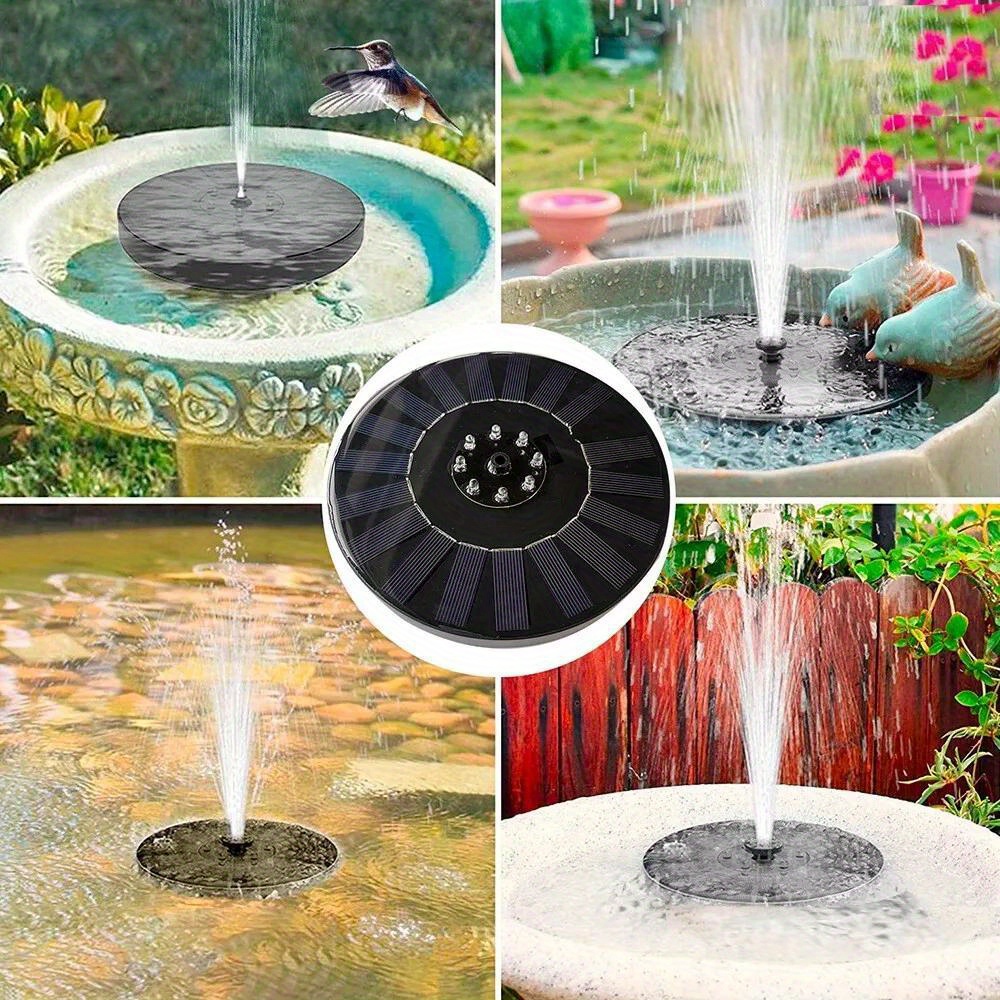 Buy Solar Bird Bath Fountains Pump - IVTOSSK 3W Solar Powered Water Fountain Smart Floating Birdbath Fountains Solar Power For Outdoor Garden Small Pond Pool
