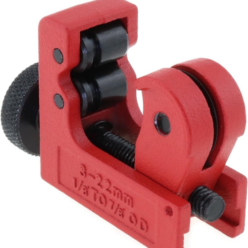 

Compact Red Mini Tube Cutter - 3-22mm Pipe & Arrow Shaft Saw Tool, Zinc Alloy With Stainless Steel Blade