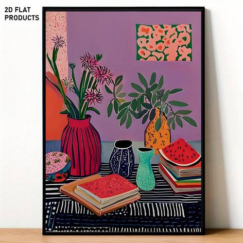 2d flat 2d flat 1pc artwork by matisse for office wall prints for libraries colorful posters for book lovers prints canvas wall decorations featuring library book posters suitable for home bedrooms kitchens