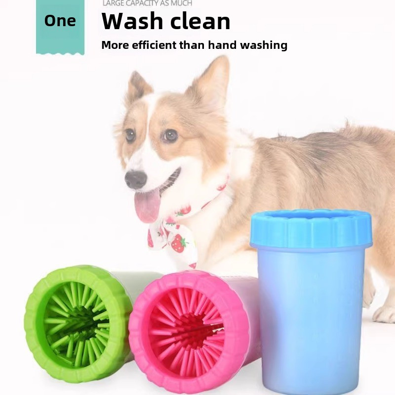 

Pet Foot Washing Cup, A Tool For Cleaning Dogs' And Cats' Paws, Suitable For Medium To Large Breeds Like Golden Retrievers.