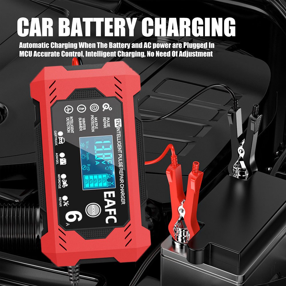 12V Battery Charger 3-Amp – Automatic Smart Maintainer, Trickle Charger By HTRC