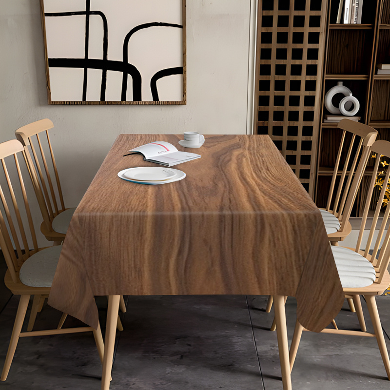 TEMU 1pc Of Soft And Stylish Tablecloth, Printed Design, Suitable For Buffet Tables, Family Gatherings, Holiday Birthday Parties, Banquets, Weddings,