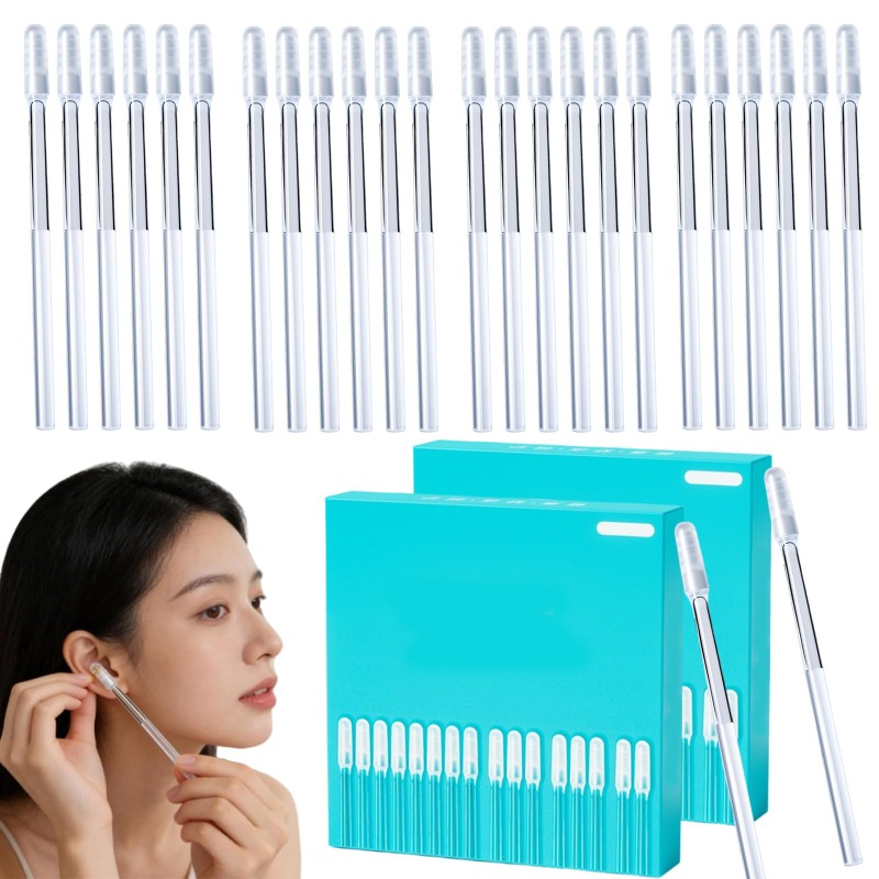 TEMU Gentle Ear Cleaning Sticky Stick, 2026 New Sticky Ear Pick With Storage Case, Pet Disposable Ear Cleaners For Adults (2pcs)