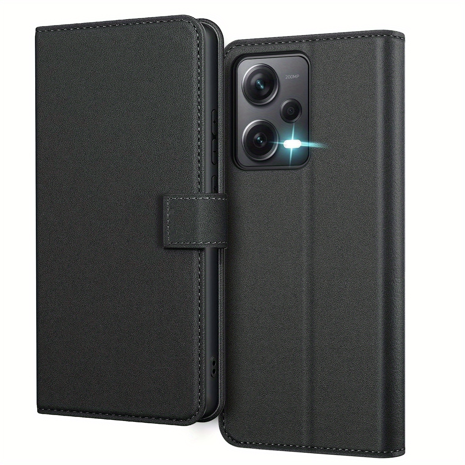 TEMU Phone Case - Protective Phone Case Cover For Pro  5g, Featuring A Kickstand, Card Slot, And Faux Leather In A Wallet
