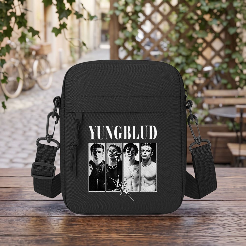TEMU 1pc Men's & Unisex Style Crossbody Bag With Adjustable Strap & Zipper Closure - Suitable For Daily Commuting, Casual Use, Hand Washable Shoulder