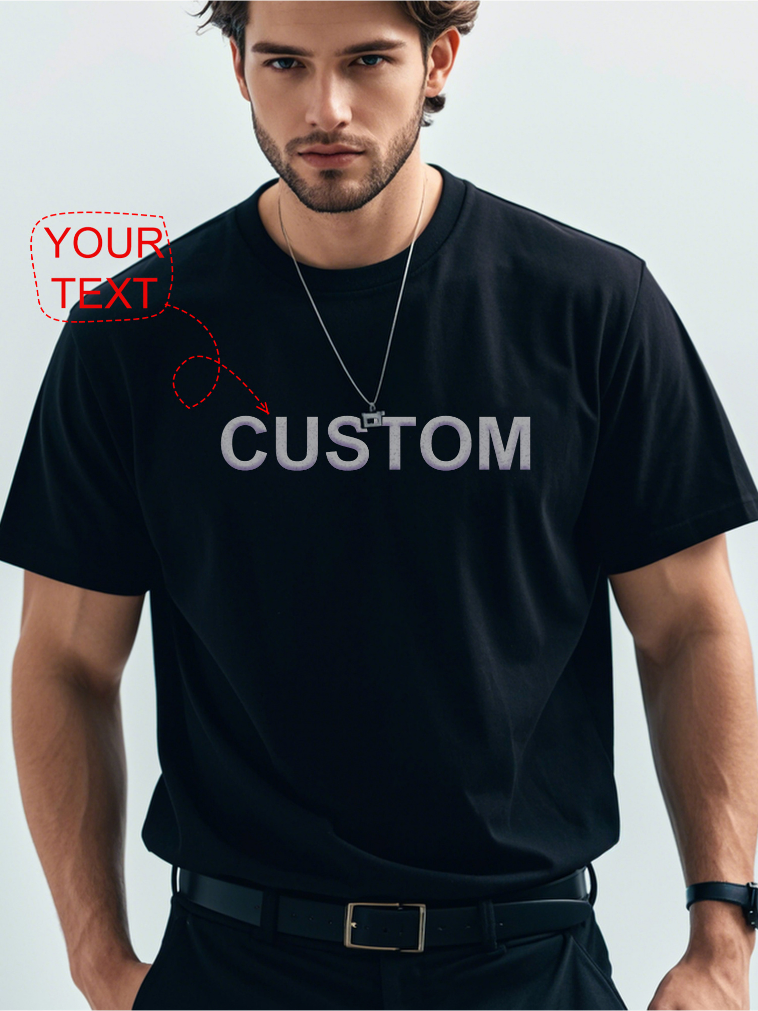 custom personalized t shirt design white tee Temu