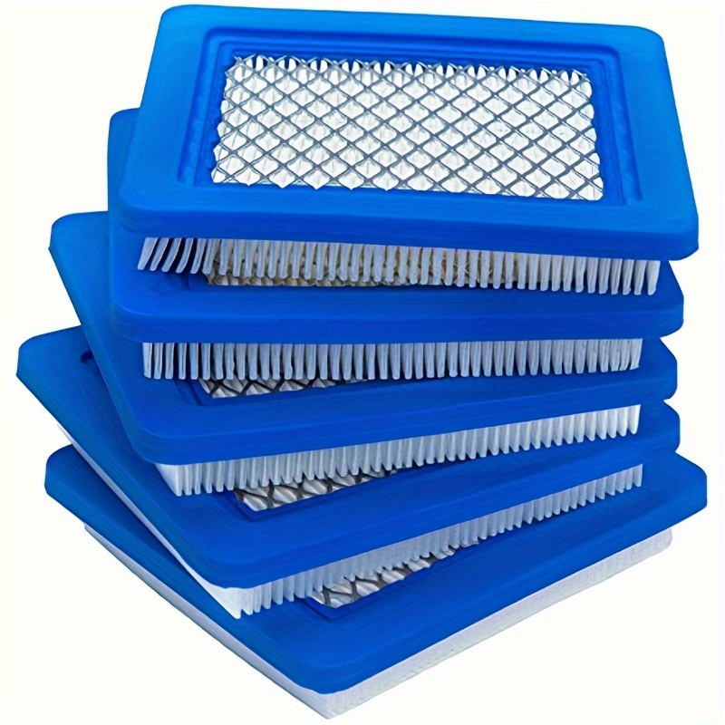 TEMU 5pcs Premium Lawn Mower Air Filters Compatible For & 491588, 20332, 3364 - Enhanced Air Intake And Seal Performance