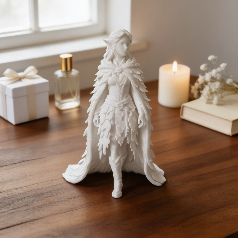 TEMU 1pc Mini Forest Elf Figurine Ornament, Exquisite , Suitable For Bookshelf, Storage Rack, Desk & Fireplace Mantel, Creative Gift For New Year,