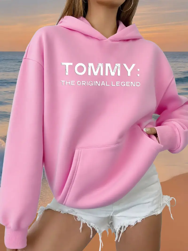 Pink Women's Hoodie - Pastel Sweatshirt