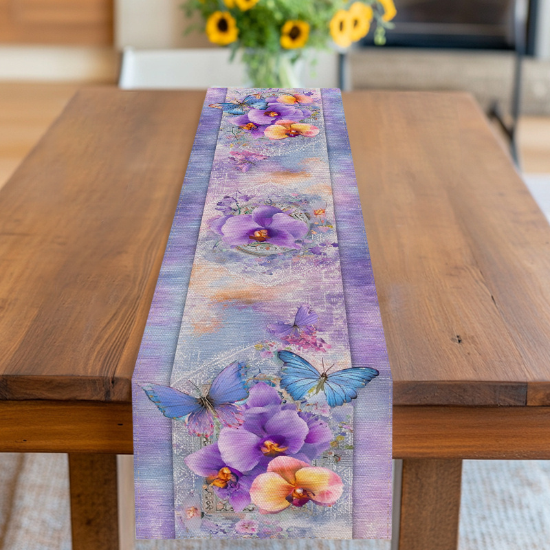 TEMU Runner da elegante e con con toni viola - per casa, ristoranti, matrimoni, compleanni, - Copertura in tessuto per tavoli da , tavoli da buffet,