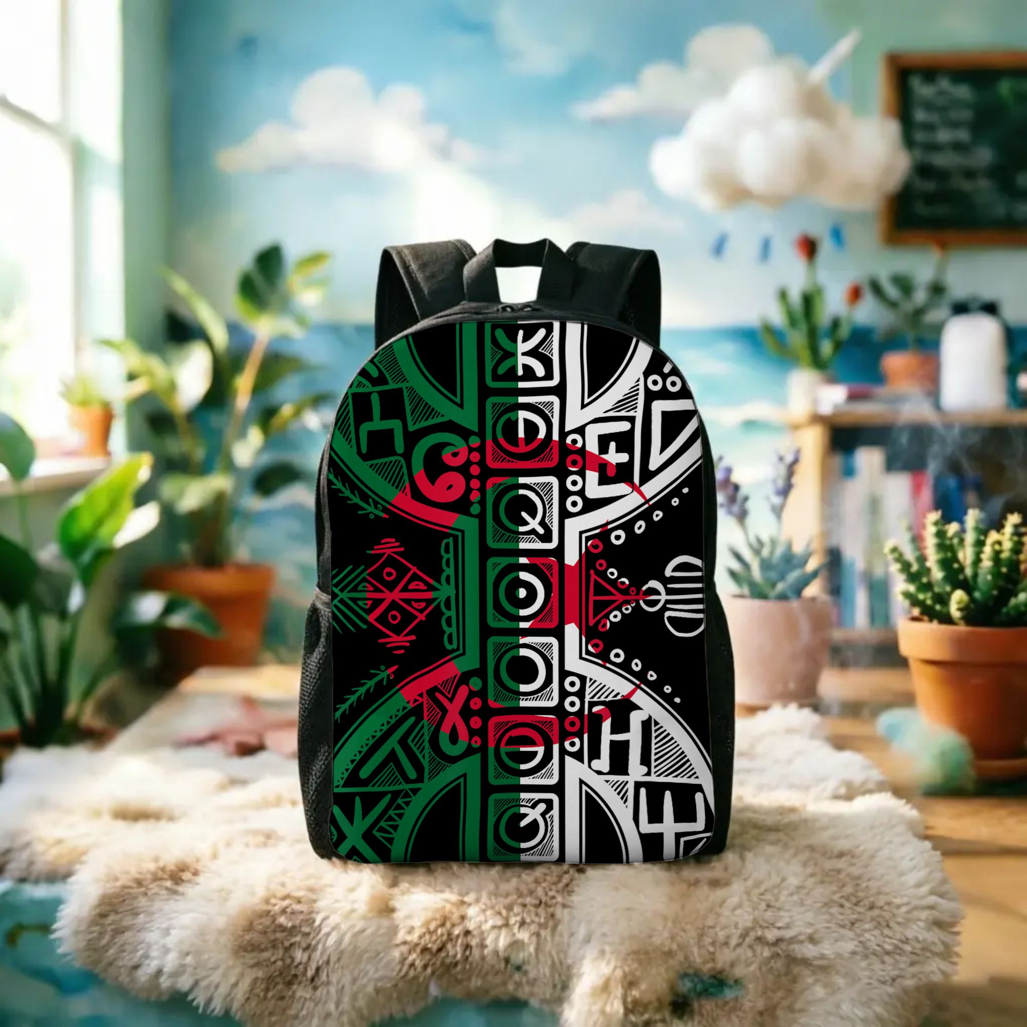 TEMU 1pc Sac à dos pour femme Fête de l'Indépendance de l'Algérie Sac à dos de super qualité - Anniversaire Sac à dos lavable Rentrée scolaire, pour