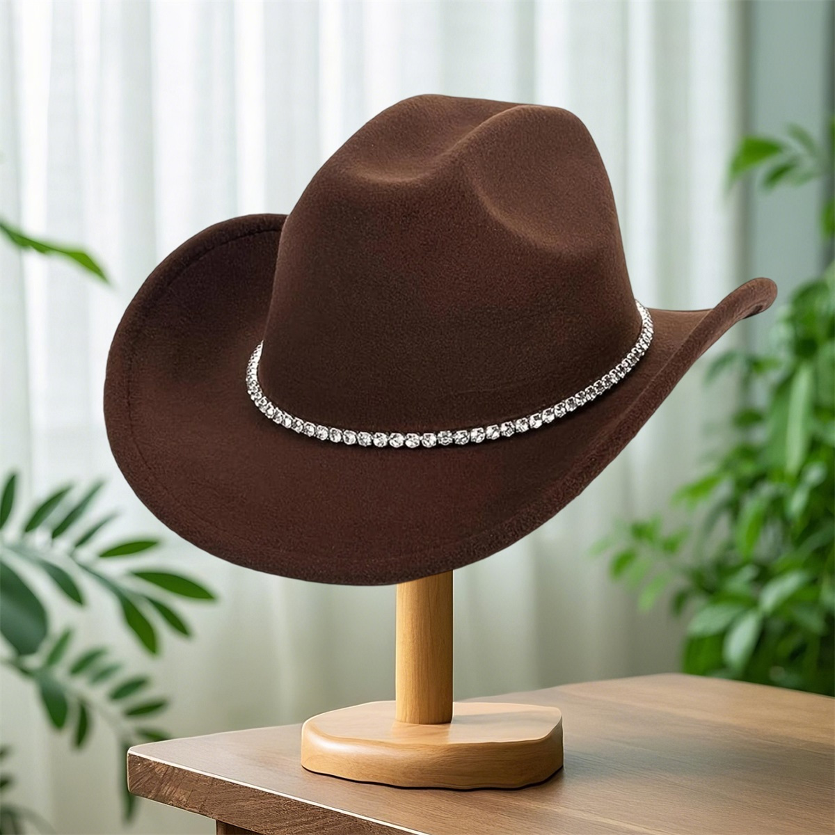 unisex western cowgirl hat - wide brim, breathable cowboy  display picture 1