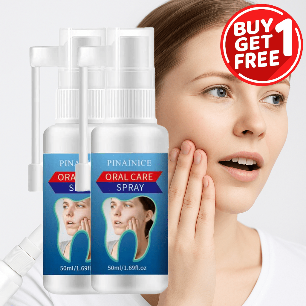 2pcs 50ml/1.69fl.oz Herbal Tooth Ache Spray Set -Honeysuckle + Sarcandra + Watermelon Frost Ice-Cool Formula- Natural Breath Freshener, Alcohol-Free for Daily Oral Care-Pocket-Size-Herbal Tooth Care