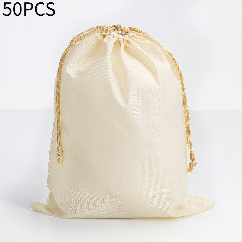 TEMU 50 Customizable Pattern Storage Bags, Drawstring Bags, Non-woven Drawstring Pouches, Shoe And Clothing Dust Storage Bags, Garment Storage Bags,