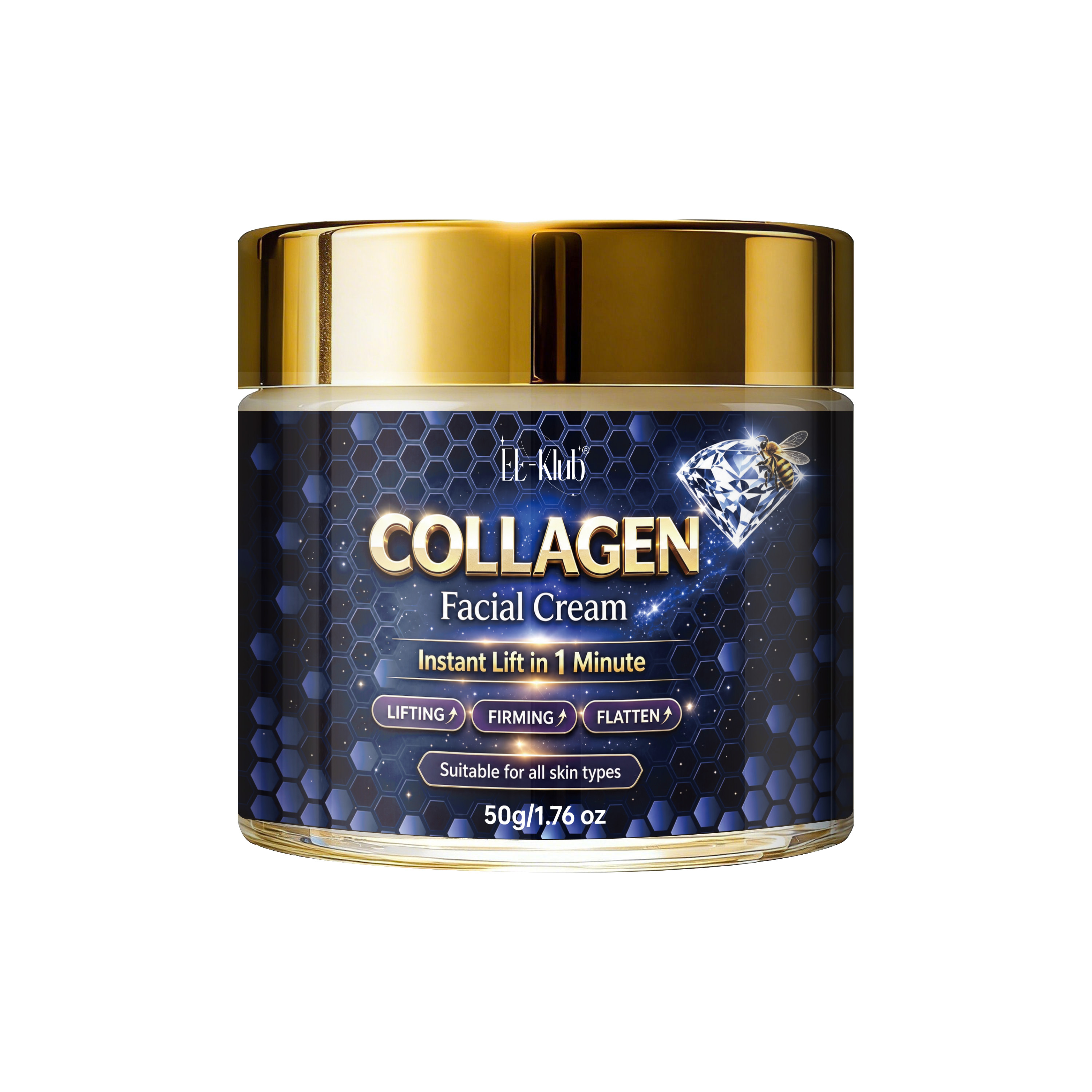 Image of Instant Firming And Lifting Cream Instantly Wrinkles, Absorbs Quickly, And Smoothens Wrinkles . Instant Facial Lifting Cream Is Rich In Collagen, Retinol