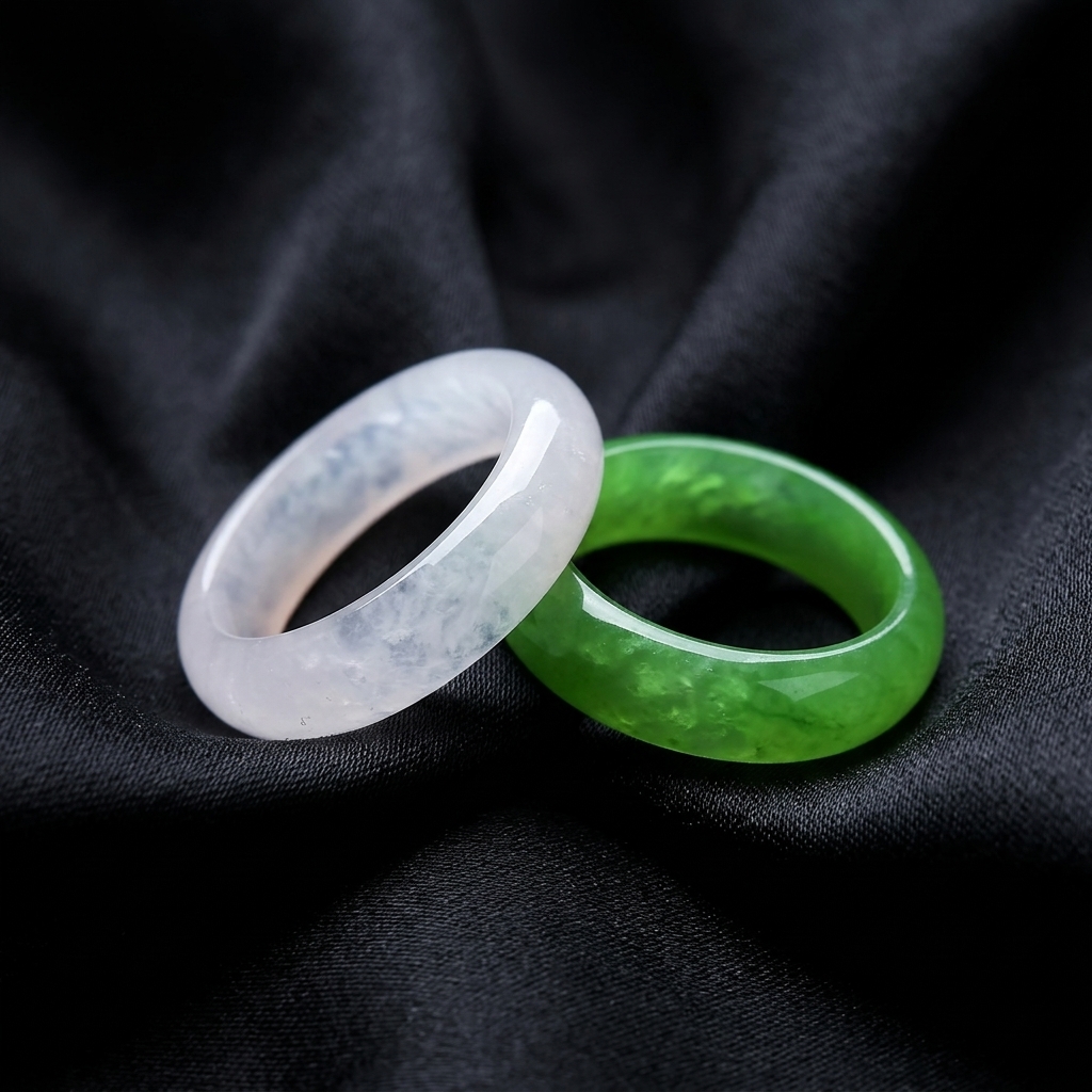 Elegant Multi-Color Polished Smooth-Finish Ring Band