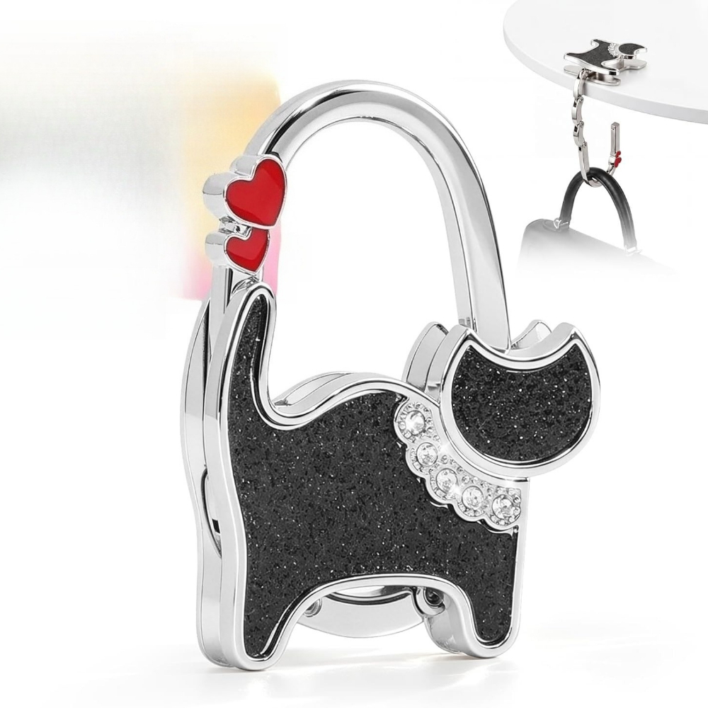 TEMU Bag Charms Purse Hook For Table - Hooks For Hanging Handbags Removable Travel Essentials Gadgets Backpack Additions, Cute Cat Purse Holder Gifts