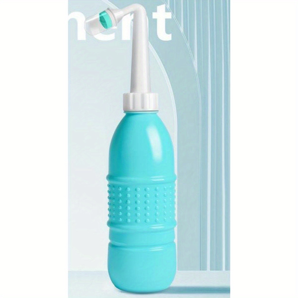 TEMU Lyssawia Portable 500ml Travel Bidet - Handheld Spray Bottle For Personal Hygiene, Countertop Mounting, Fabric Material, Options (pink, Blue,