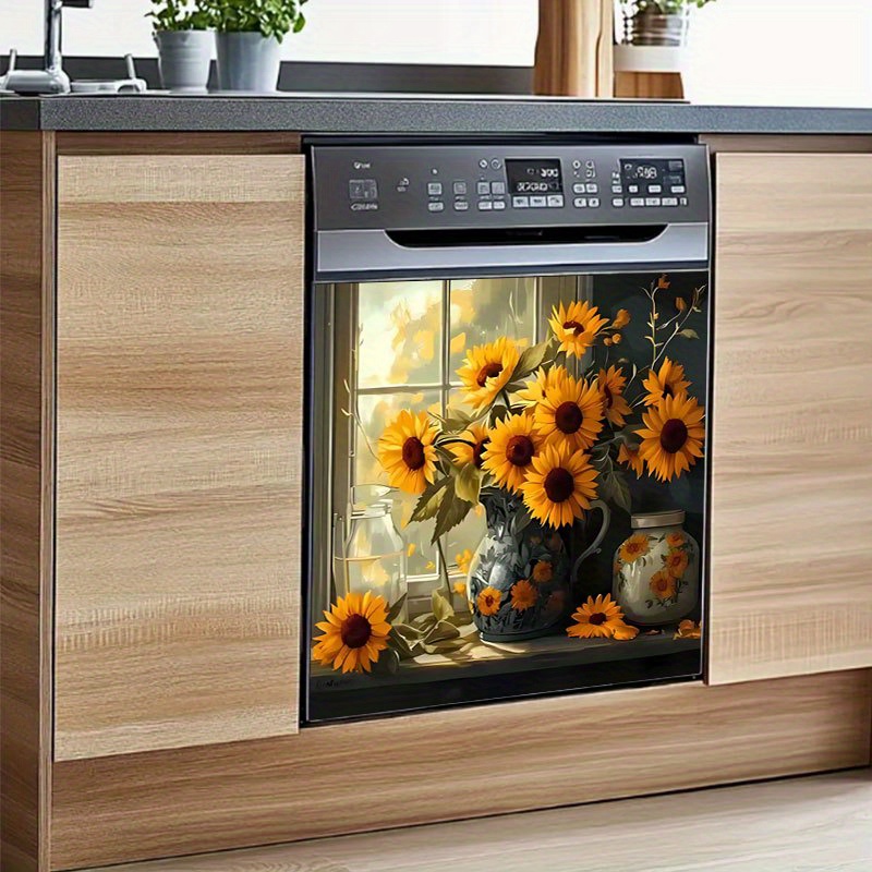 TEMU 2pcs Adesivi 2D a Forma Piatta, Design - Ideali per Lavastoviglie, Superfici di Lavatrici, Frigoriferi, Armadi, Porte, Camere da Letto, Cucine e