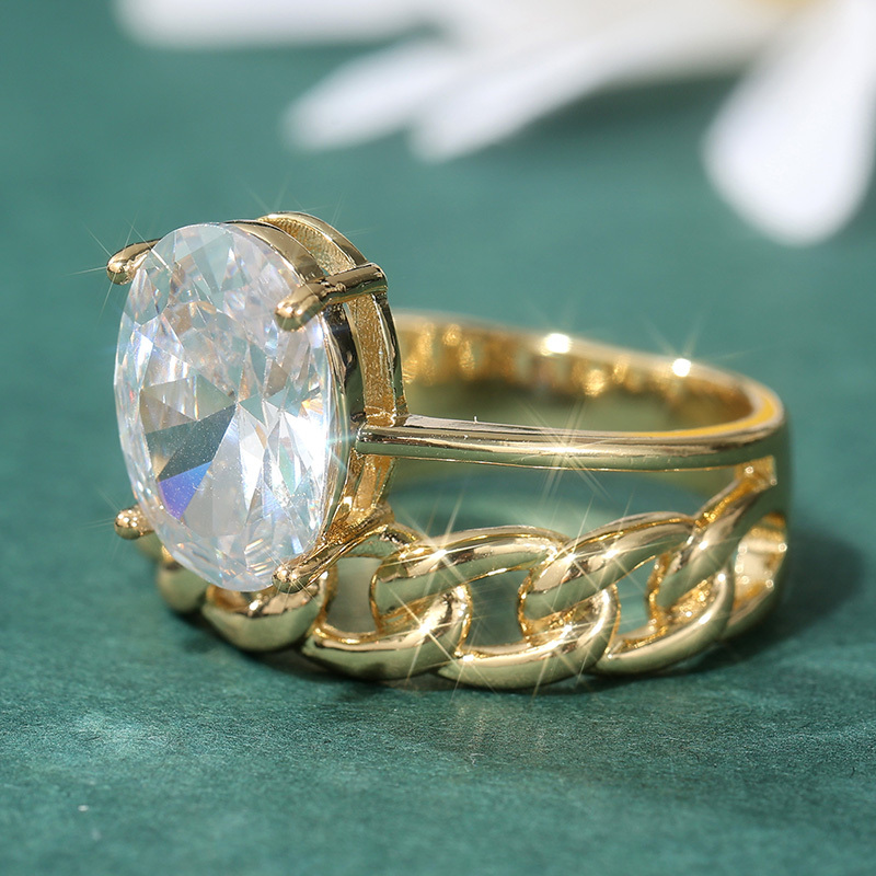 Elegant Double Layer Ring Chain Buckle Ring, Wedding Gift