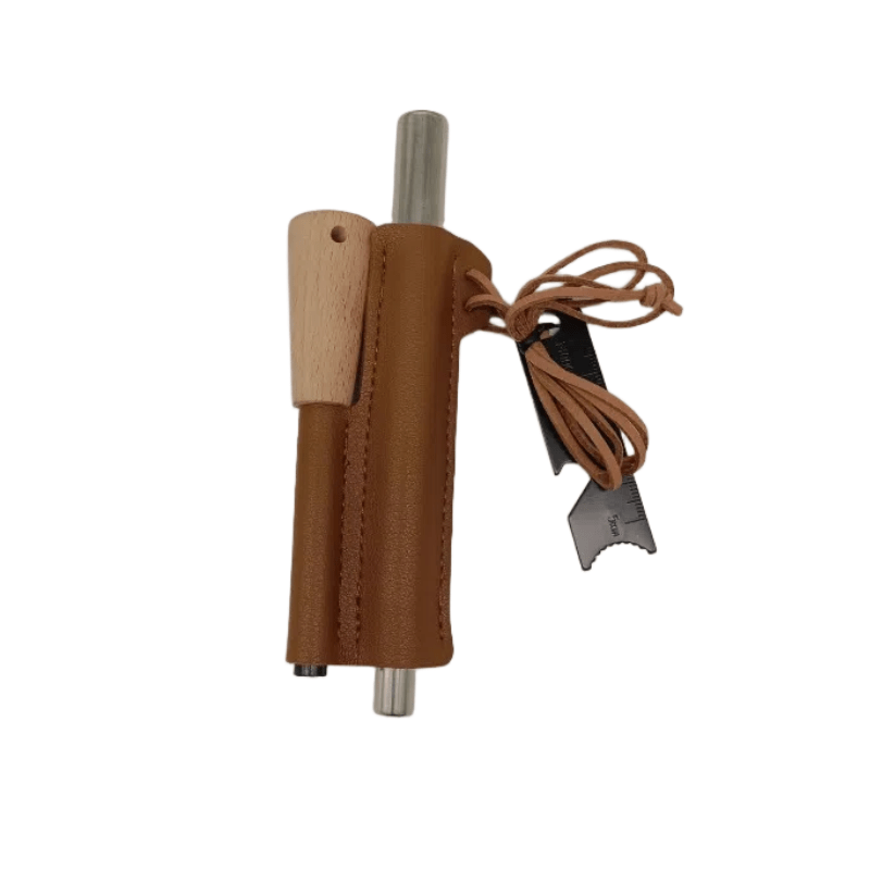 3pcs Fire Starter Kit With Magnesium Fire Starter & Flint Steel - Retractable 5-section Blow For Fire Ignition - Survival Camping Tools Suitable For Hiking, Backpacking, Bushcraft (no /)
