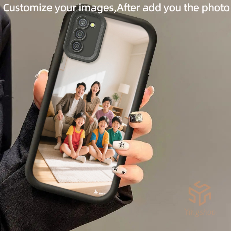 Image of Phone Case - Diy Customized Thick And Shockproof Phone Case For S22/s23/s24/s25/s26 Plus/ultra Models, Featuring Warm Family Photos. In 4 Colors, Making It An Gift For Any Occasion