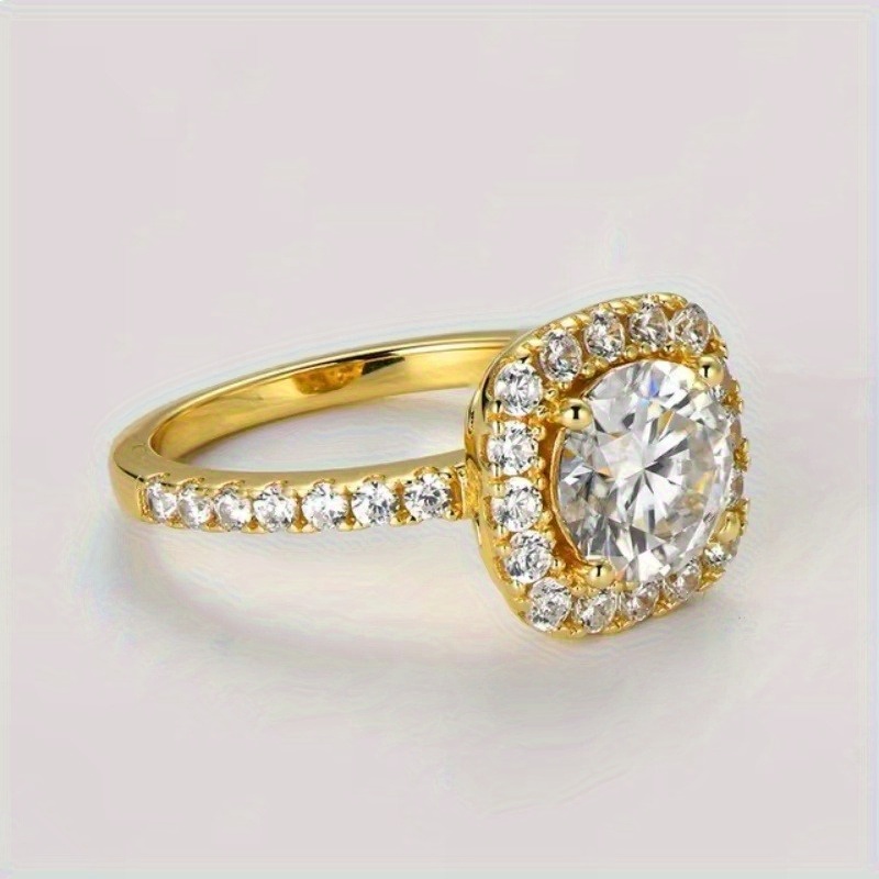 Women's 1 Carat Round-Cut Solitaire Moissanite Ring