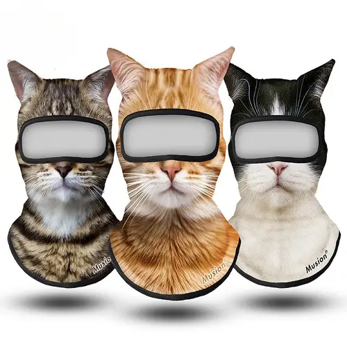 Cat Riding Animals cat ski mask sold on Temu United States