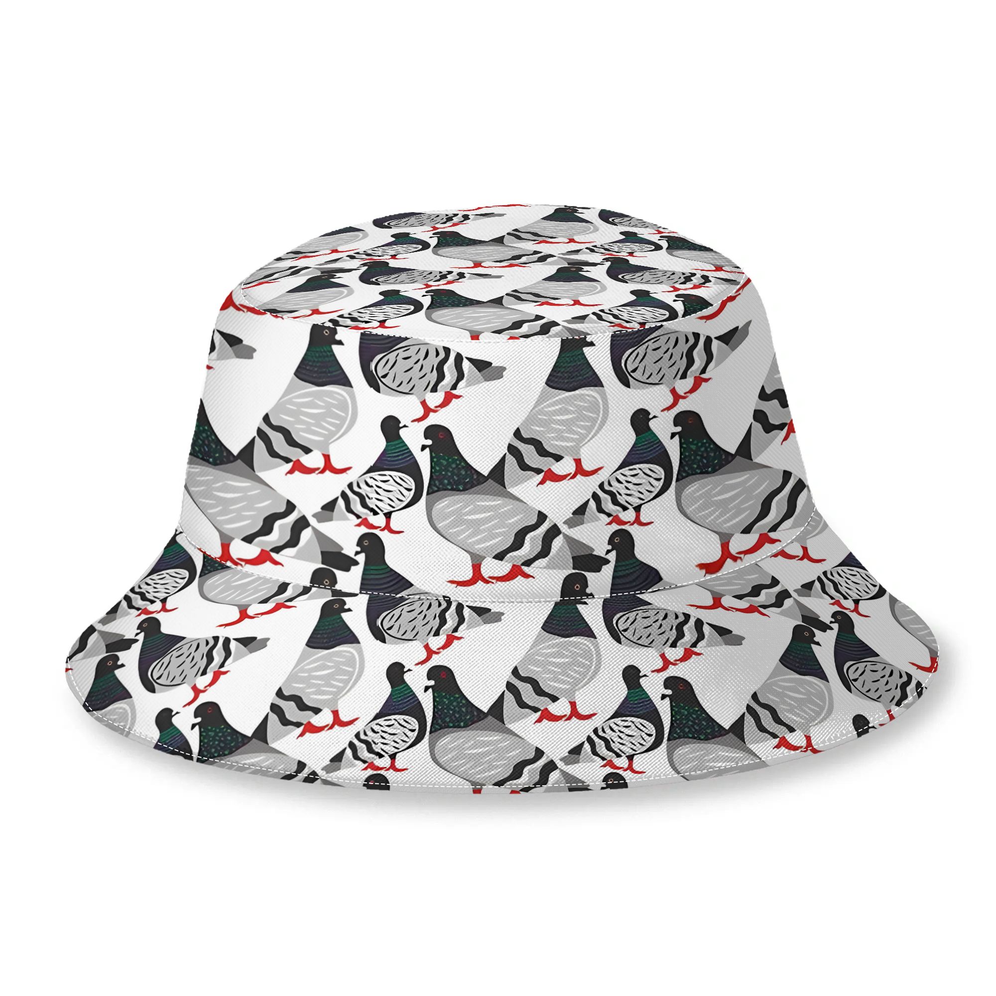 TEMU 2d Print Design Pigeon Print Pattern Buckethat Outdoor Hat
